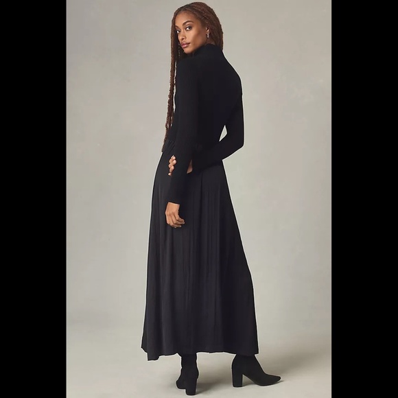 Anthropologie The Thea Long-Sleeve Twofer Maxi Dress - Picture 3 of 16